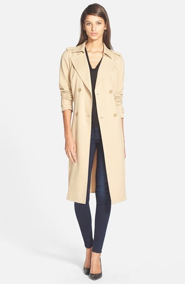 Trouvé Belted Trench Coat in Tan Travertine nordstrom anniversary sale