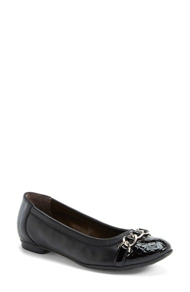 Attilio Giusti Leombruni AGL Attilio Giusti Leombruni 'Link' Ballet Flat (Women) (Nordstrom Exclusive) in Black