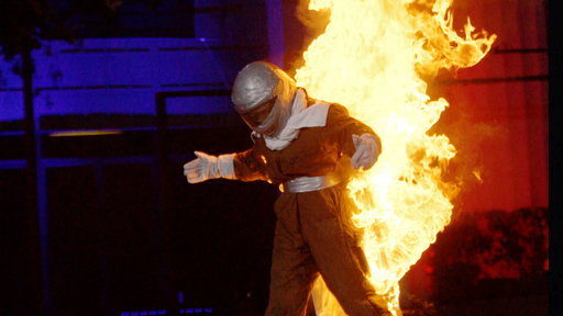 Watch America's Got Talent Season 10 Episode 6! Female daredevil Nikki McBurnett aka Danger's Angels stuns the judges with an explosive act.