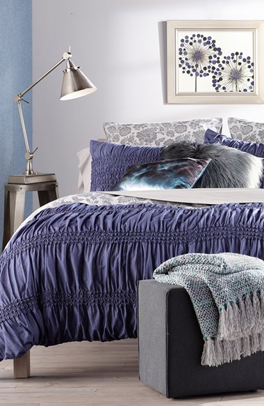 Nordstrom at Home 'Isabella' Duvet Cover in Navy Crown Blue
