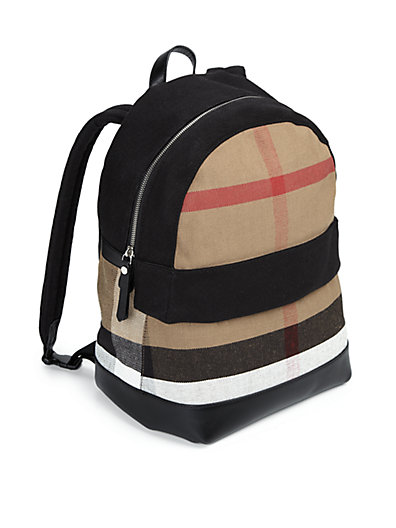 Burberry Kid's Tiller Backpack in Black