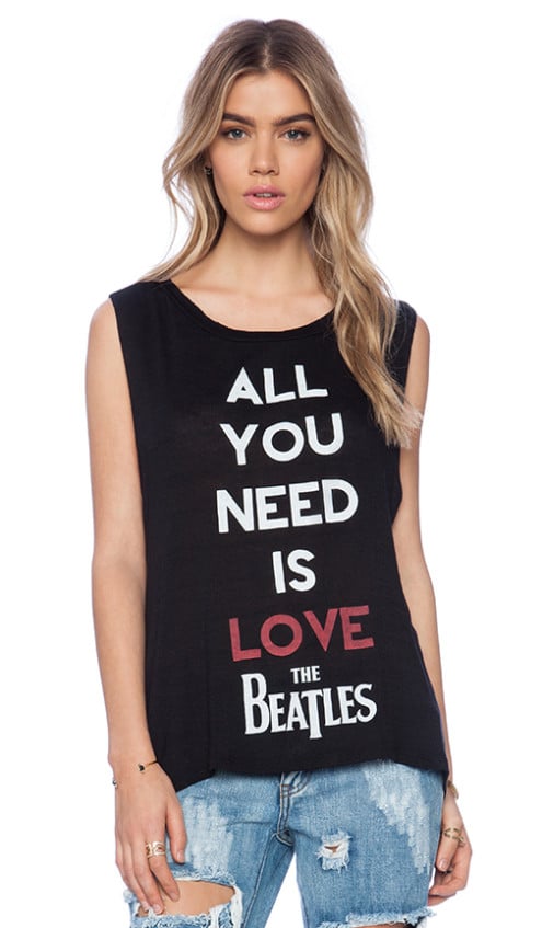 BEATLES LOVE TANK By DAYDREAMER in Black band shirts