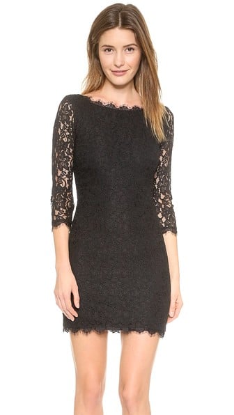 Diane von Furstenberg Zarita Lace Dress in Black