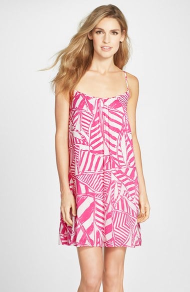 Lilly Pulitzer Daphne Print Trapeze Dress in Capri Pink