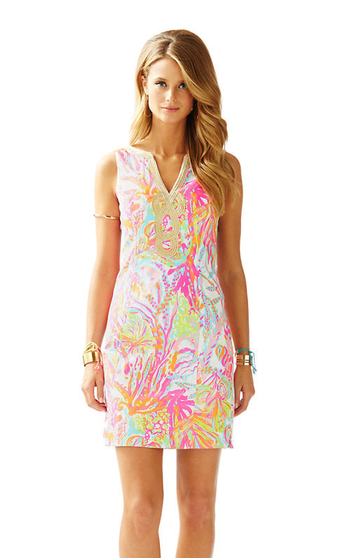 Lilly Pulitzer Janice Shift Dress in Resort White Scuba to Cuba White