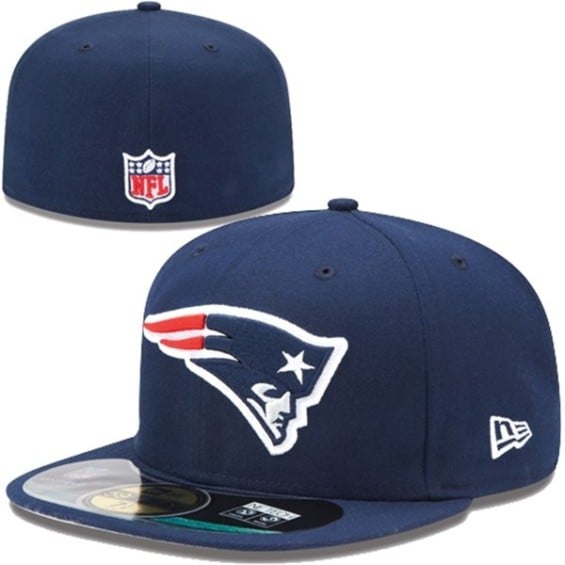 New Era New England Patriots Navy Blue On-Field Player Sideline 59FIFTY Fitted Hat