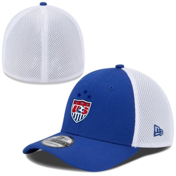 New Era US Women's Soccer Team Royal/White 2015 Champions 3-Star 39THIRTY Flex Hat