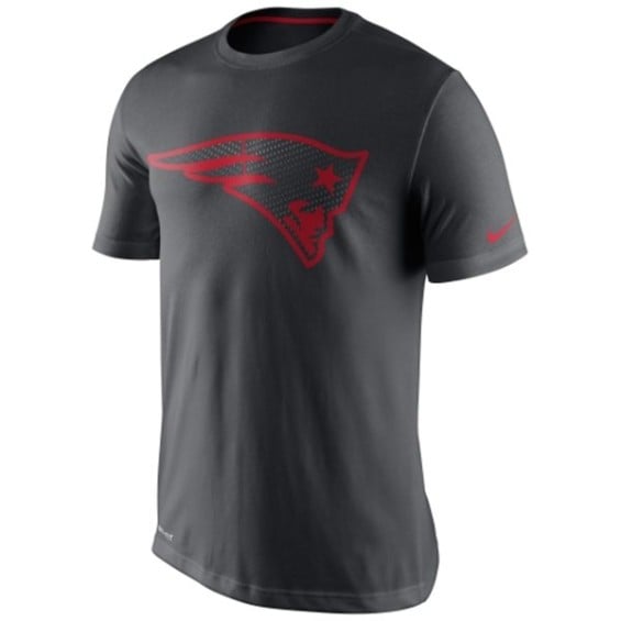 Nike New England Patriots Charcoal Team Travel Performance T-Shirt New England Patriots training camp