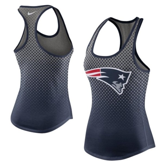 Nike New England Patriots Women's Gray New Day Tri-Blend Tank Top