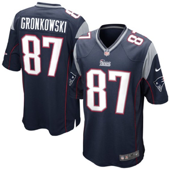 Nike Rob Gronkowski New England Patriots Youth Navy Blue Team Color Game Jersey