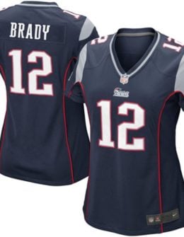 Nike Tom Brady New England Patriots Women's Navy Blue Game Jersey