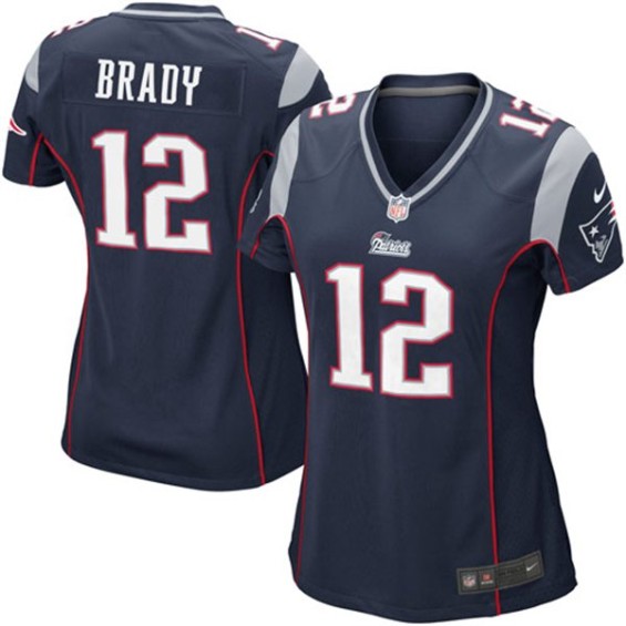 Nike Tom Brady New England Patriots Women's Navy Blue Game Jersey