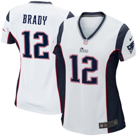 Nike Tom Brady New England Patriots Women's White Game Jersey