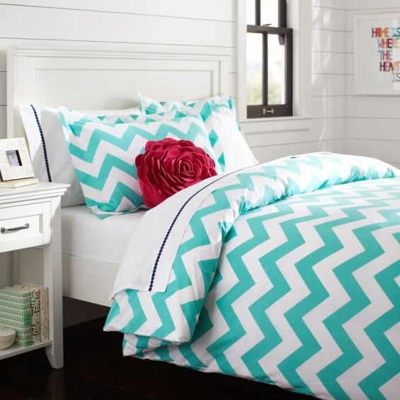 Pottery Barn Teen Chevron Duvet Cover + Sham
