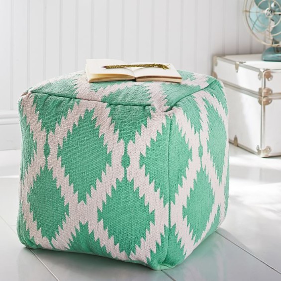 Pottery Barn Teen Ikat Pouf Pottery Barn Teen 4th of July sale