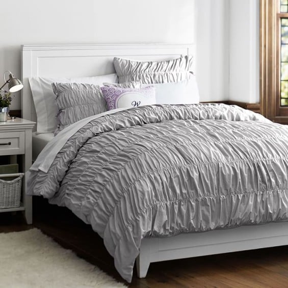 Pottery Barn Teen Ruched Duvet + Sham