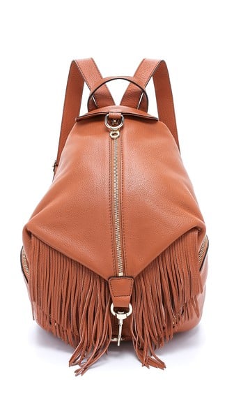 Rebecca Minkoff Fringe Julian Backpack in Cognac