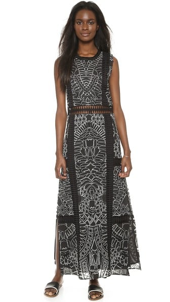 Sea 2 Slit Maxi Dress in Black lace dresses for summer