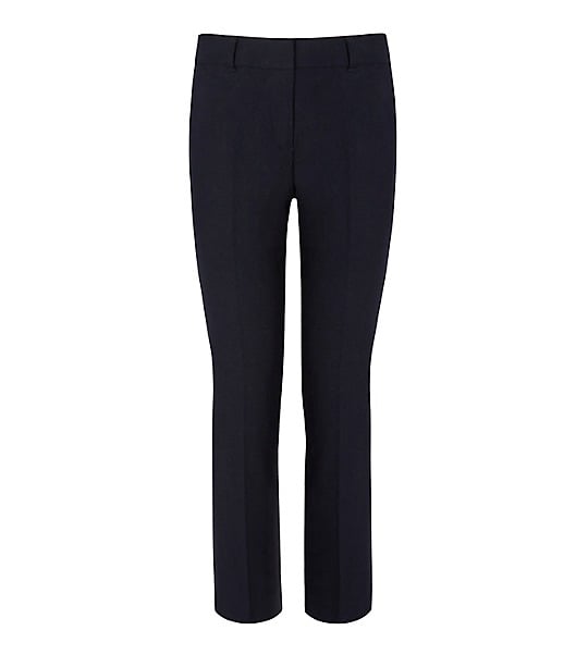 Tory Burch COTTON CREPE SKINNY PANT in Med Navy