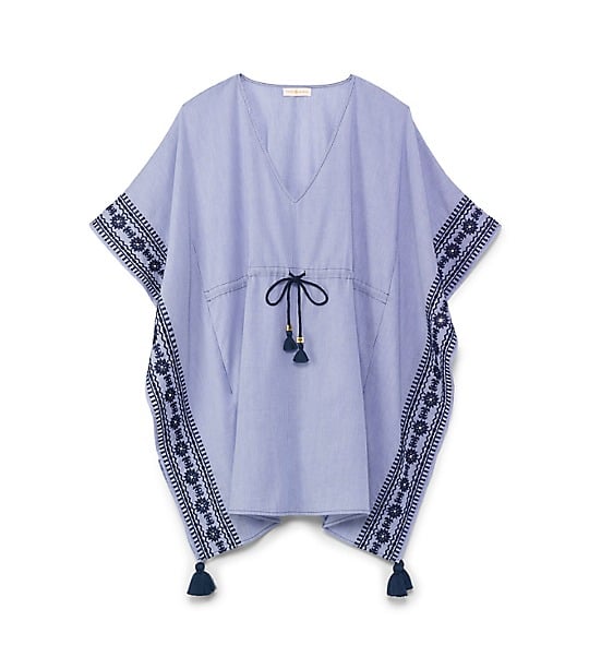 Tory Burch RAVENA CAFTAN in BLUE-WHITE/ TORY NAVY