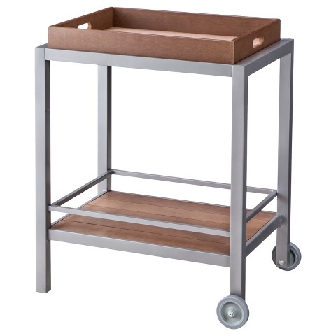 Threshold™ Bryant Faux Wood Patio Bar Cart. Target