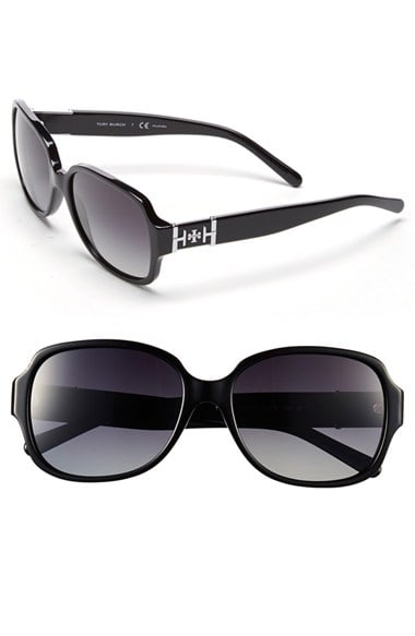 Tory Burch 57mm Polarized Sunglasses (Nordstrom Exclusive) in Black