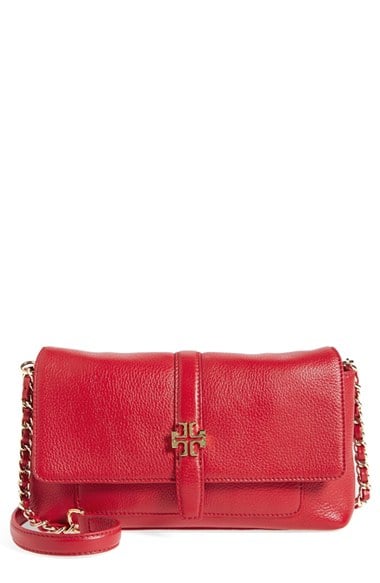 Tory Burch 'Plaque' Chain Crossbody Bag in Kir Royale