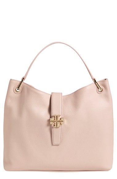 Tory Burch 'Plaque' Hobo Bag in Bark. Nordstrom Anniversary Sale