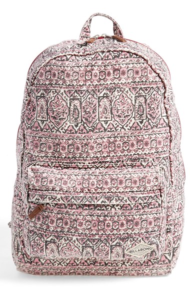 Billabong 'Hand Over Love' Backpack in Black Cherry