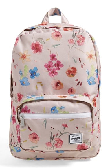 Herschel Supply Co. Floral Print 'Pop Quiz' Backpack in Ruby Khaki