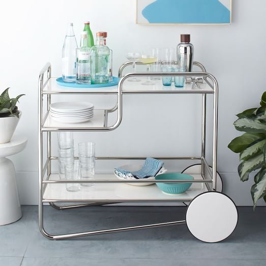 Josef Bar Cart (in a chrome finish)