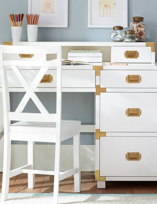 Pottery Barn Kids Gemma Storage Desk & Hutch Pottery Barn Kids desks and hutches on sale