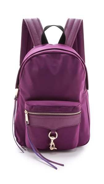 Rebecca Minkoff Nylon MAB Backpack in Plum.