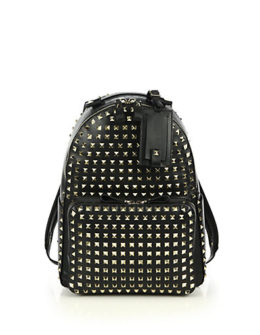 Valentino Rockstud Backpack in Black