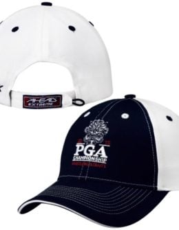2015 PGA Championship Navy Blue/White Chino Contrast Stitch Adjustable Hat