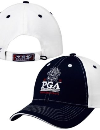 2015 PGA Championship Navy Blue/White Chino Contrast Stitch Adjustable Hat