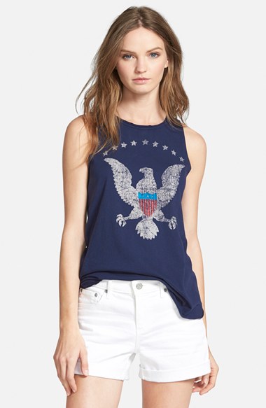 Chaser 'Eagle' High/Low Graphic Tank in Snorkle