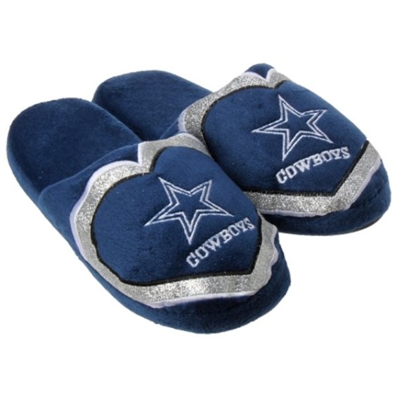 Dallas Cowboys Women's Love Glitter Slippers