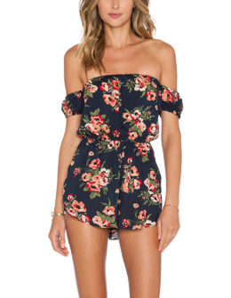 THE BAE ROMPER By FLYNN SKYE in Navy Poppy