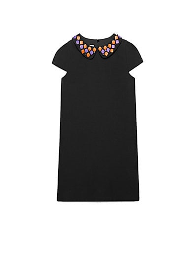 Gucci Little Girl's & Girl's Candy-Collar Gabardine Dress in Black