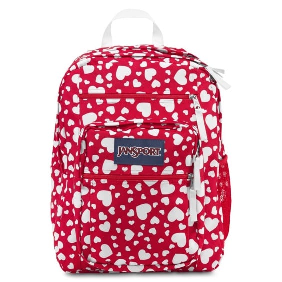 JanSport Big Student Classics Series Daypack in High Risk Red Heart To Resist