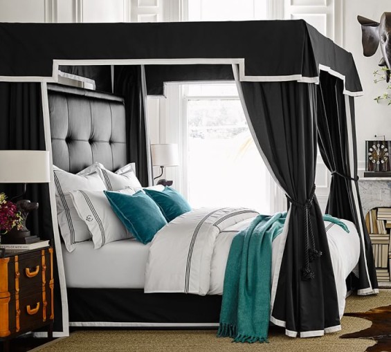 Pottery Barn KEN FULK ADJUSTABLE CANOPY BED FRAME