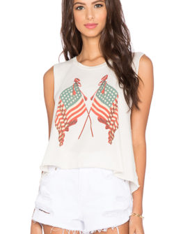 LADY LIBERTY TANK WILDFOX COUTURE in Vintage Lace