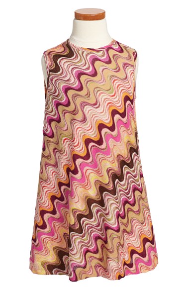 Missoni Wave Knit Sleeveless Dress (Toddler Girls, Little Girls & Big Girls) in Pink