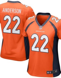 Nike CJ Anderson Denver Broncos Women's Orange Game Jersey