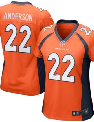Nike CJ Anderson Denver Broncos Women's Orange Game Jersey