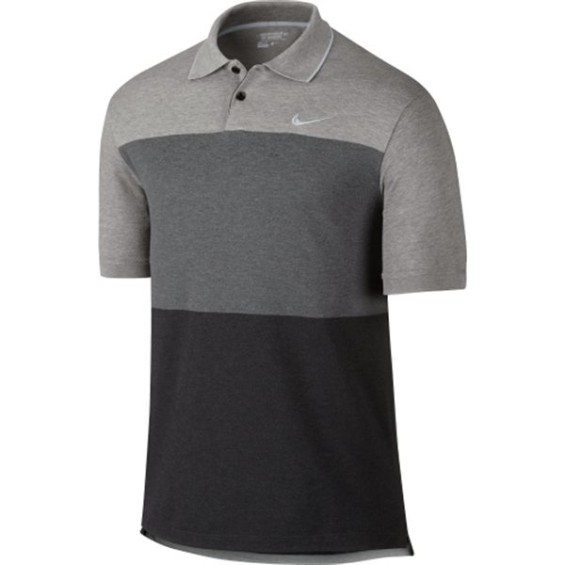 Nike Rory McIlroy PGA Gray 2015 PGA Championship Transition Block Thursday Performance Polo Shirt