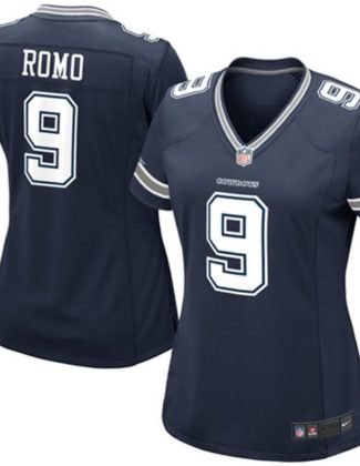 Nike Tony Romo Dallas Cowboys Women's Navy Blue Game Jersey