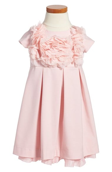 Pippa & Julie Rosette Pleated Dress (Toddler Girls) in Pink