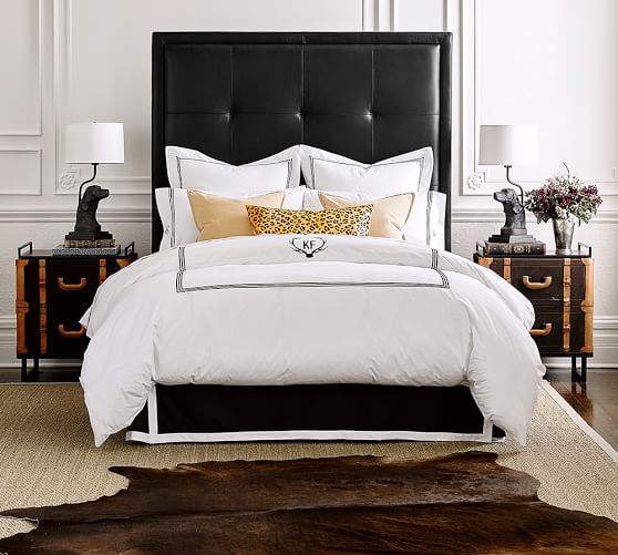 Pottery Barn KEN FULK COLLECTION TUFTED LEATHER HEADBOARD